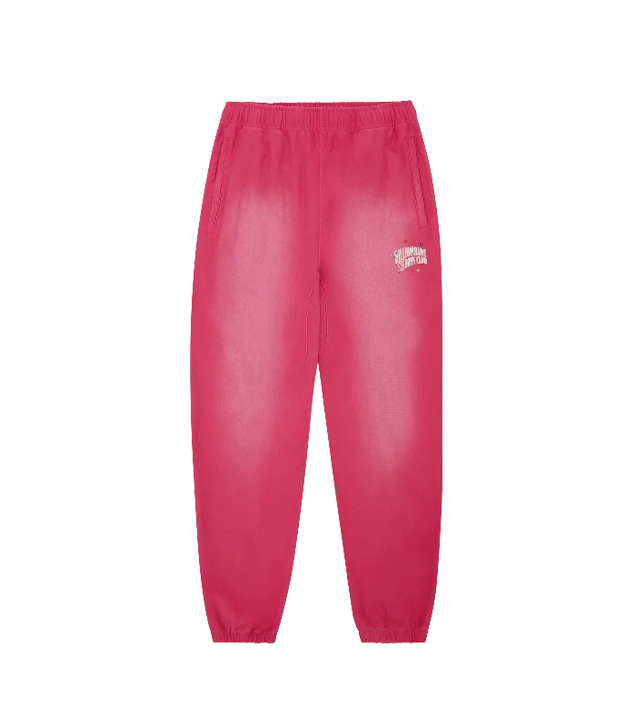 SMALL ARCH LOGO OVERSIZED SWEATPANTS - WASHED PINK