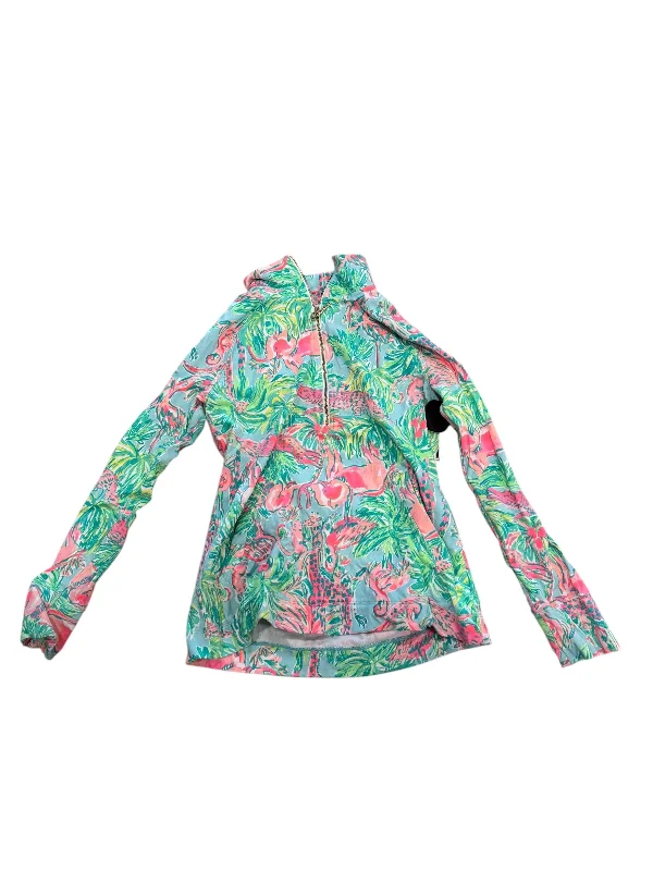 Jacket Designer By Lilly Pulitzer In Green & Pink, Size: Xs