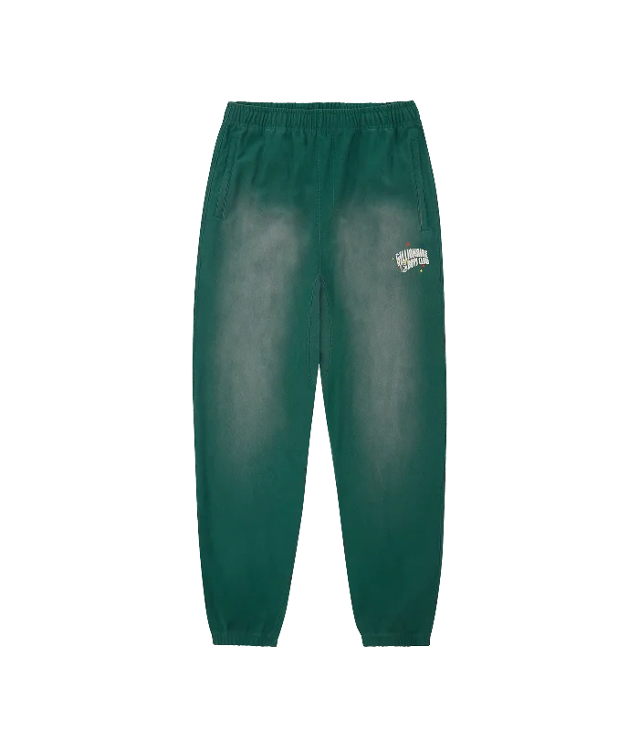 SMALL ARCH LOGO OVERSIZED SWEATPANTS - WASHED GREEN