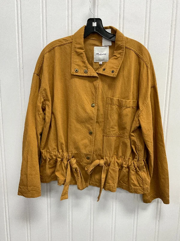 Jacket Shirt By Madewell In Gold, Size:M