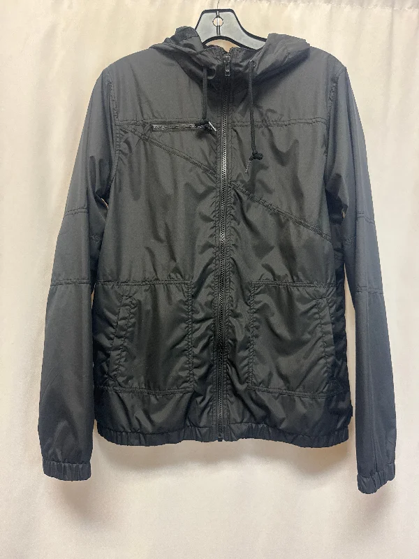 Jacket Windbreaker By Clothes Mentor In Black, Size: M