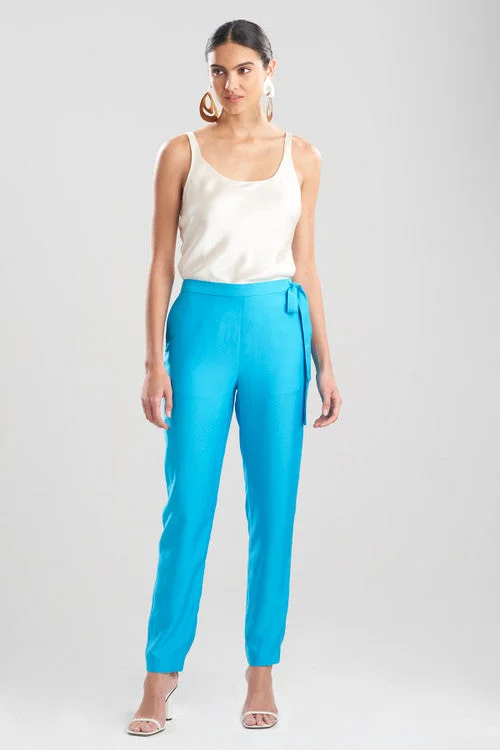 Cotton Silk Tapered Pants