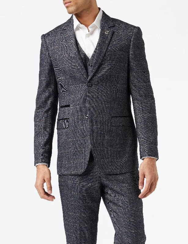 JULES - GREY TWEED CHECK JACKET & WAISTCOAT