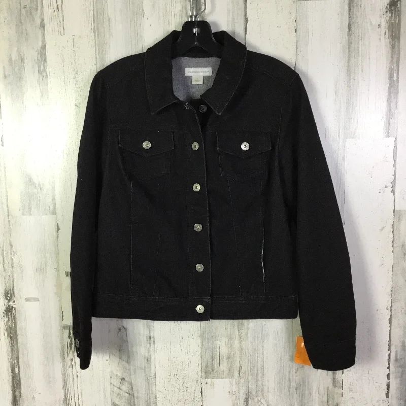 Jacket Denim By Christopher And Banks In Black, Size: S