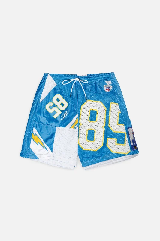 Unisex Rework LA Chargers NFL Jersey Shorts - M