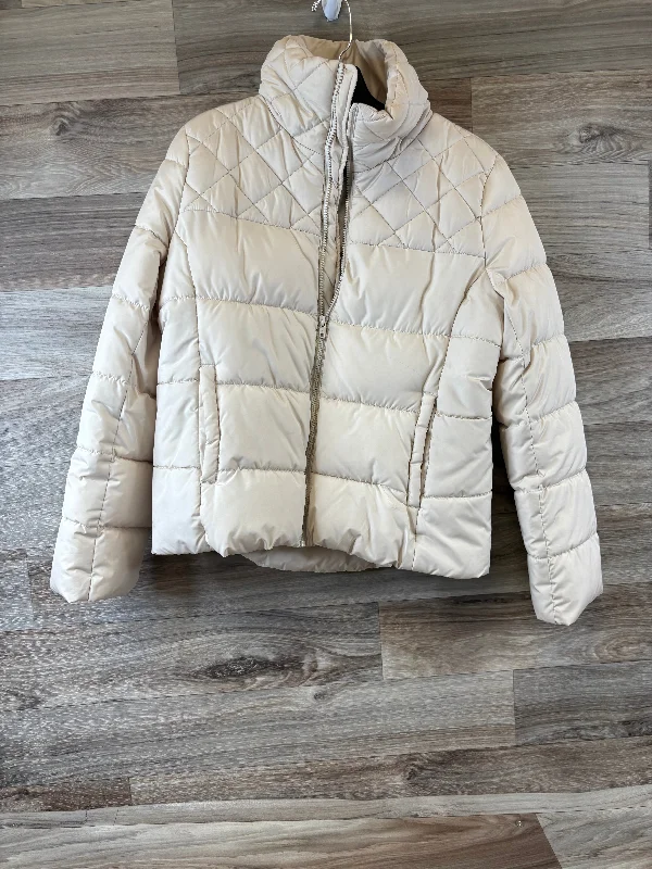 Jacket Puffer & Quilted By Old Navy In Tan, Size: M