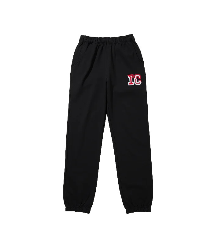 IC RUNNING DOG SWEATPANTS - BLACK