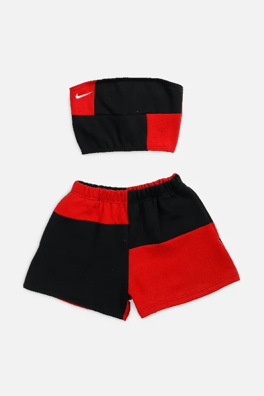 Rework Nike Patchwork Sweatshorts Set - XS, S, M, L, XL