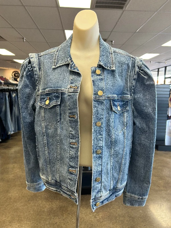 Jacket Denim By Express In Blue, Size: M