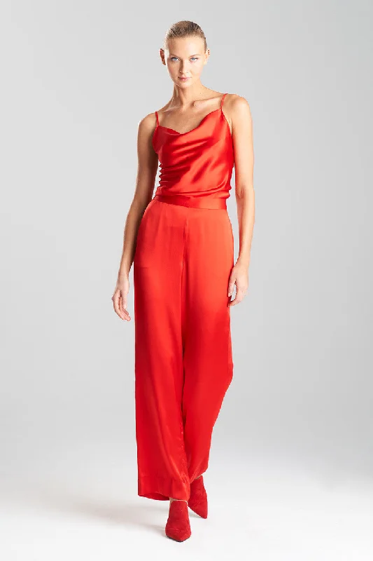 Key Essentials Silk Wide Leg Pants