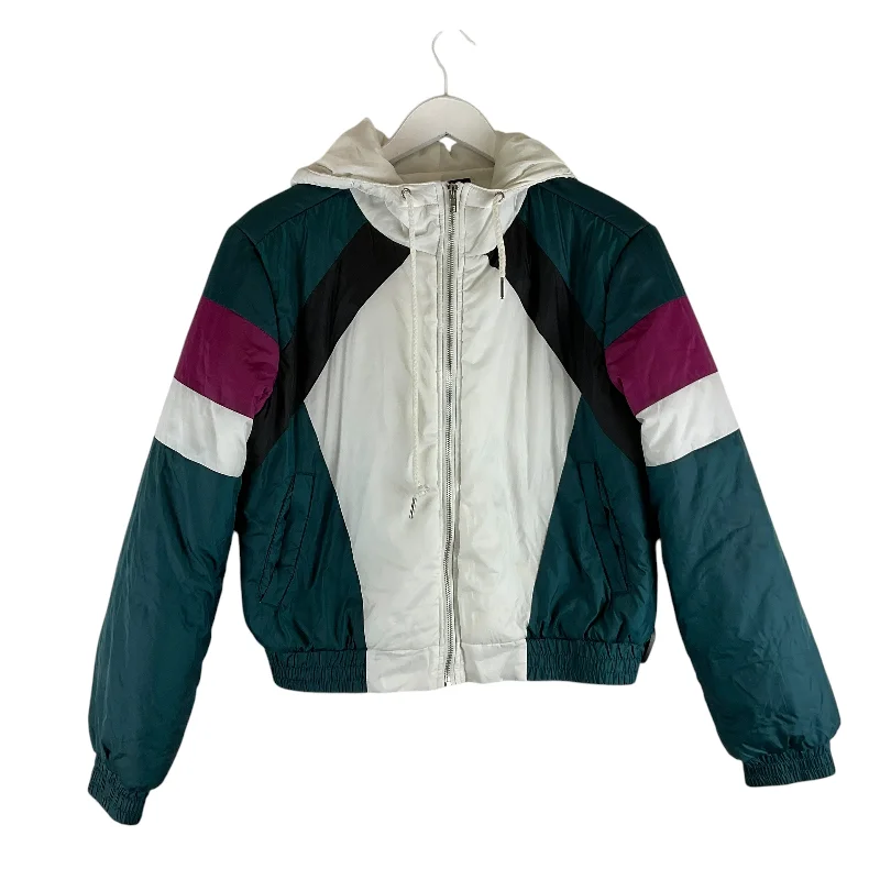 Jacket Puffer & Quilted By Forever 21 In White, Size: L