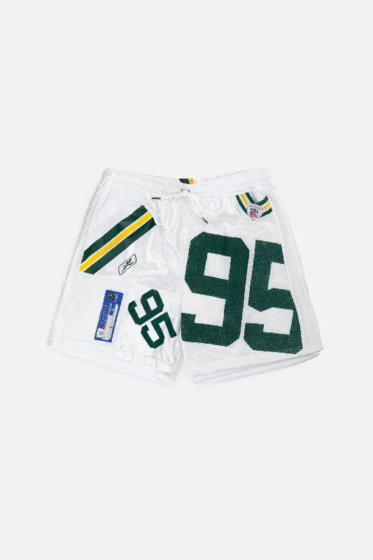 Unisex Rework Green Bay Packers NFL Jersey Shorts - XL