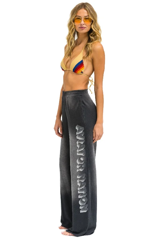 AN 3D WIDE LEG POCKET SWEATPANTS - FADED SMOKE