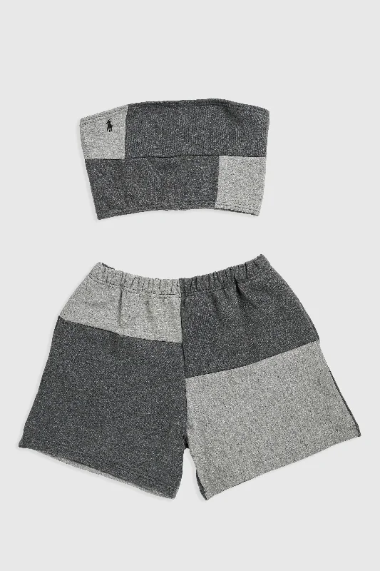 Rework Patchwork Sweatshorts Set - L