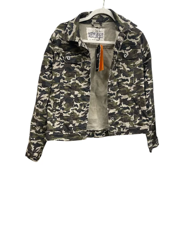 Jacket Denim By Clothes Mentor In Camouflage Print, Size: Xl