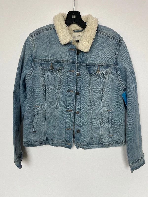 Jacket Denim By Universal Thread In Blue, Size: L