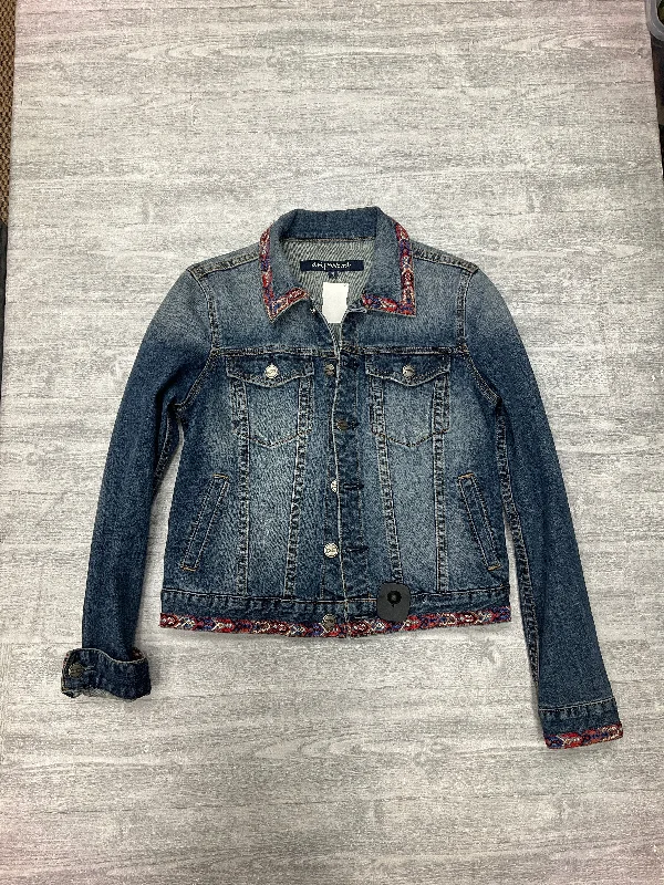 Jacket Denim By Driftwood In Blue Denim, Size: M