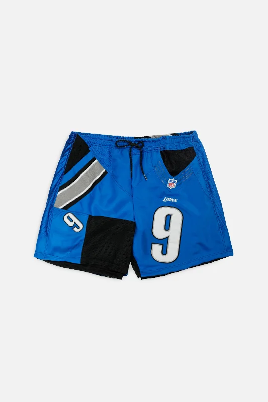 Unisex Rework Detroit Lions NFL Jersey Shorts - XXL