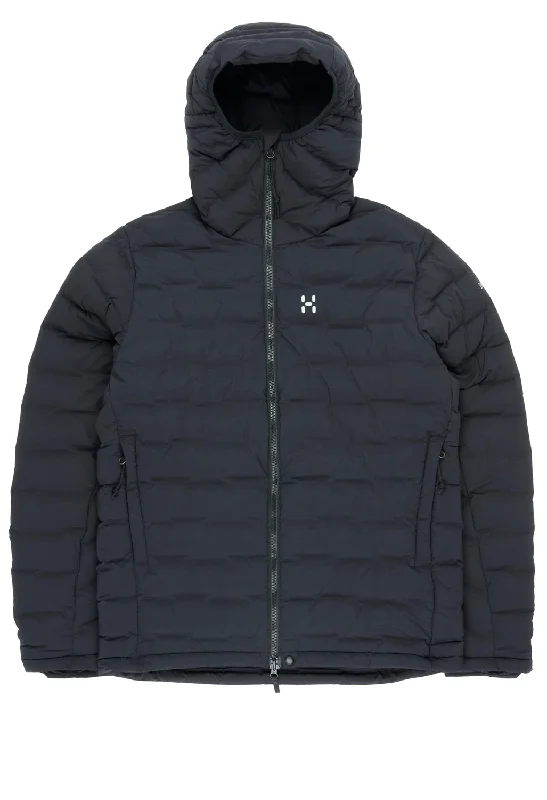 Haglofs Men's Spitz Down Hooded Jacket - True Black