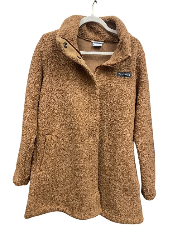 Jacket Fleece By Columbia In Tan, Size: L