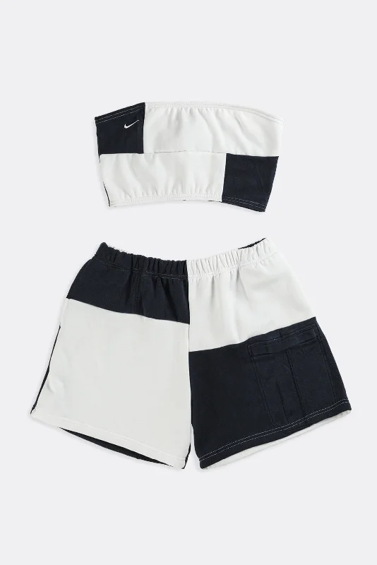 Rework Nike Patchwork Sweatshorts Set - XS, S, M, L, XL