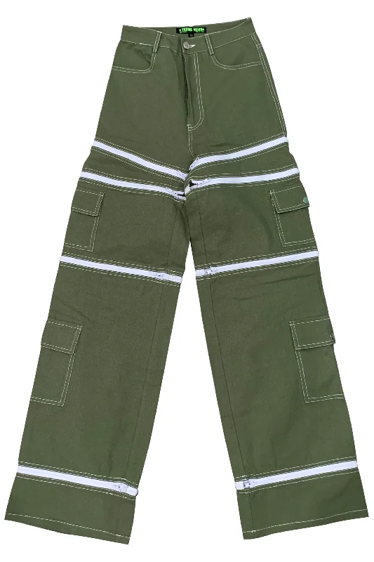 TUNNEL VISION SECONDHAND (GRADE A) Olive Green 5-in-1 Convertible Zip-Off Cargo Pants