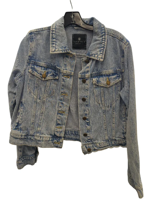 Jacket Denim By Clothes Mentor In Blue Denim, Size: M