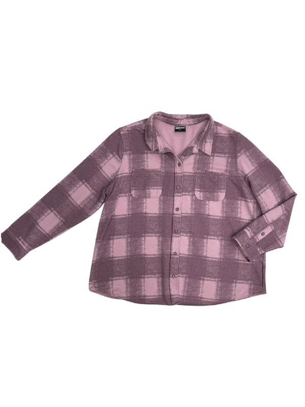 Jacket Shirt By 32 Degrees In Purple, Size: 2x