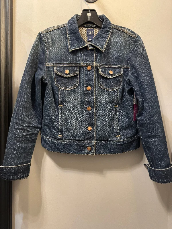 Jacket Denim By Gap In Blue Denim, Size: M