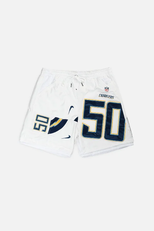 Unisex Rework LA Chargers NFL Jersey Shorts - XL