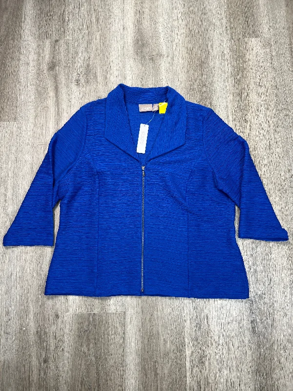 Jacket Other By Chicos In Blue, Size: Xl