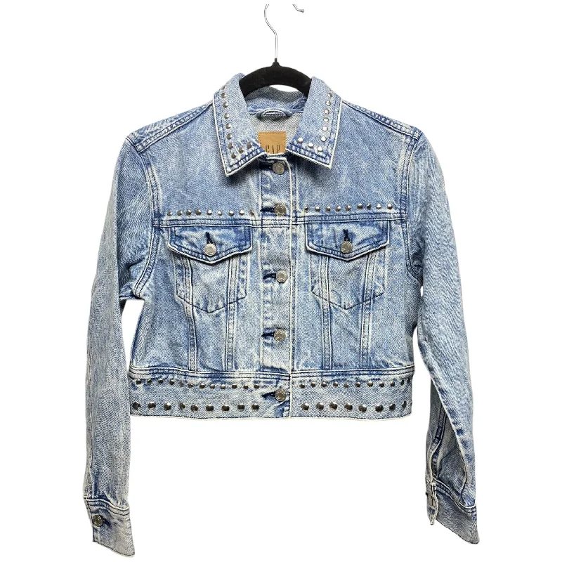 Jacket Denim By Gap In Blue Denim, Size: Sp