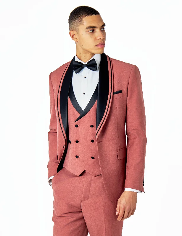 GREG – PINK TAILORED TUXEDO WEDDING JACKET