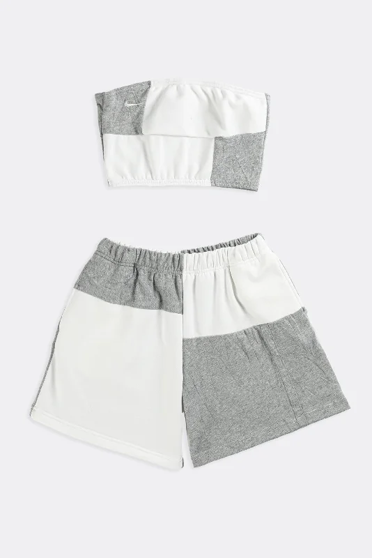 Rework Nike Patchwork Sweatshorts Set - XS, S, M, L, XL