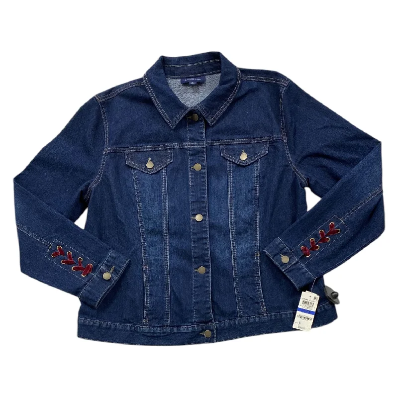 Jacket Denim By Charter Club In Blue, Size: Xl