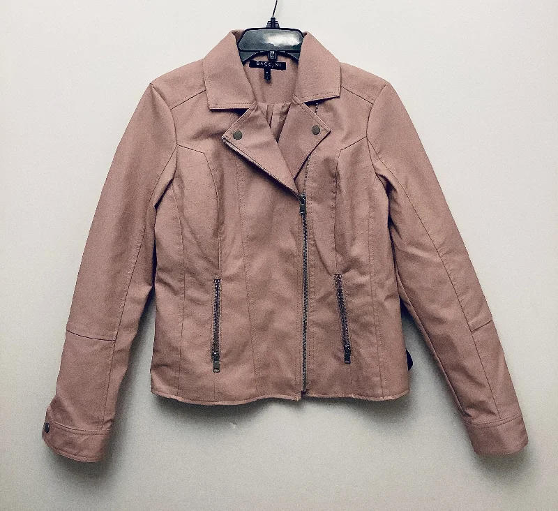 Jacket Leather By Baccini In Pink, Size: M