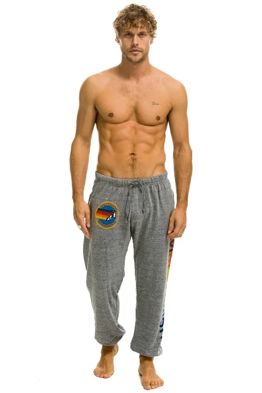 AVIATOR NATION SAN FRANCISCO SWEATPANTS - HEATHER GREY