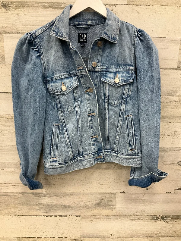 Jacket Denim By Gap In Blue Denim, Size: S