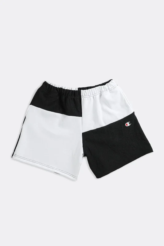 Unisex Rework Champion Patchwork Sweatshorts - XS, S, M, L