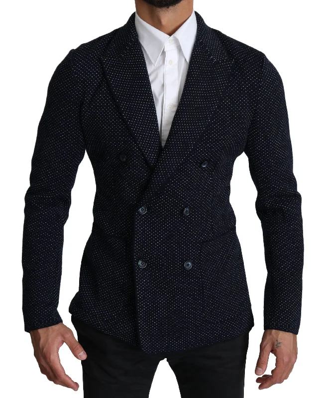 Dolce & Gabbana Elegant   Dotted Slim-Fit Men's Blazer