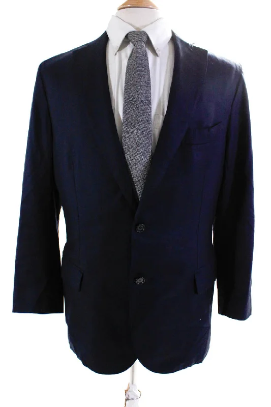 Giorgios of Palm Beach Mens Buttoned Darted Collared Blazer Navy