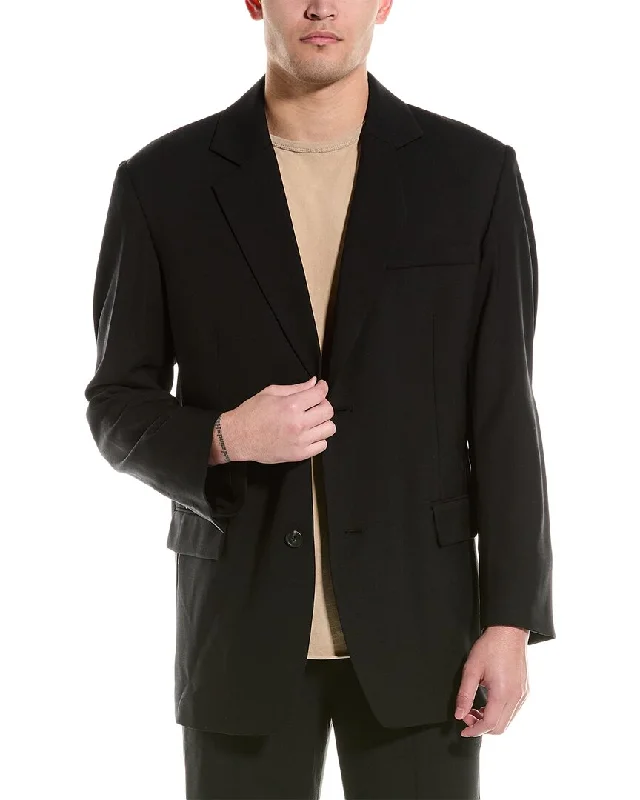 Helmut Lang Oversized Wool-Blend Blazer