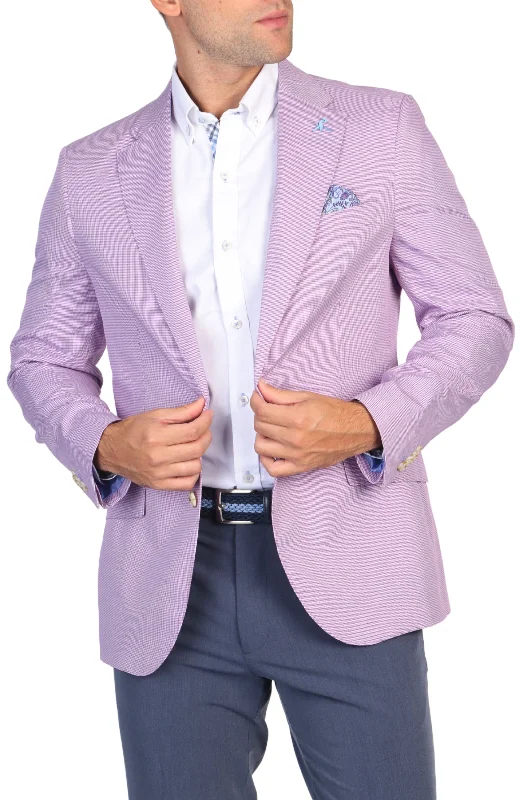 Purple Mini Houndstooth Sport Coat