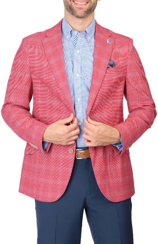 Sunwashed Red Signature Glen Plaid Sport Coat