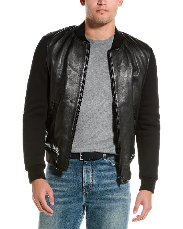 The Kooples Leather Front Jacket